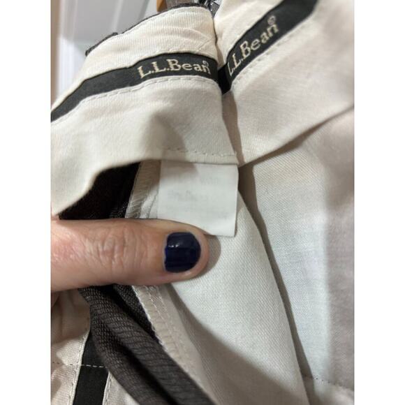 LL Bean Mens Dress Pants Pockets Professional Khaki Color - Picture 5 of 9